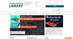 Desktop Screenshot of lincolnwoodlibrary.org