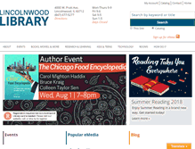 Tablet Screenshot of lincolnwoodlibrary.org